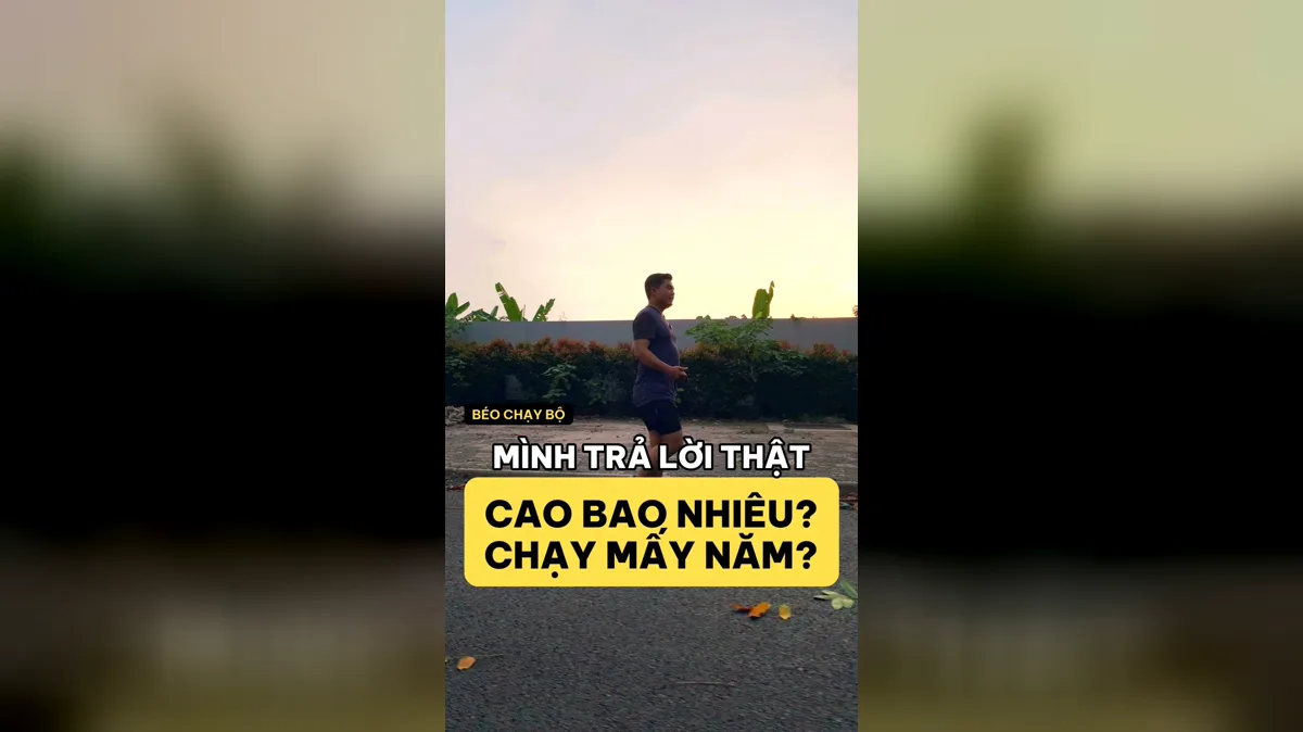 Ảnh bìa video anh em hỏi mình trả lời về chạy bộ